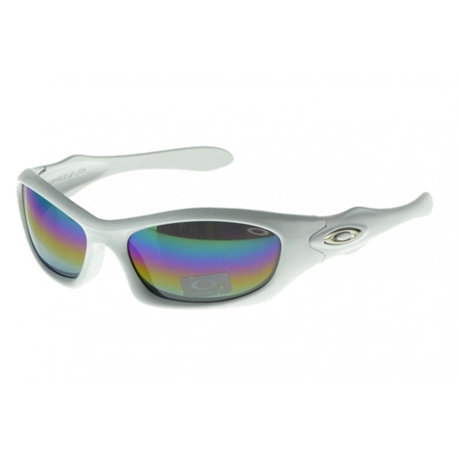 Oakley Asian Fit Sunglasses White Frame Colored Lens Timeless Design