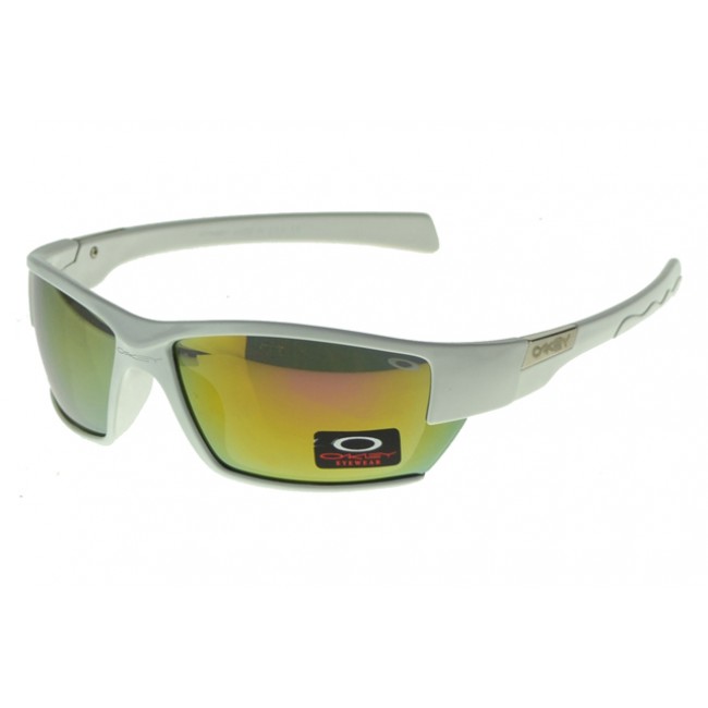 Oakley Asian Fit Sunglasses White Frame Yellow Lens US Save Off