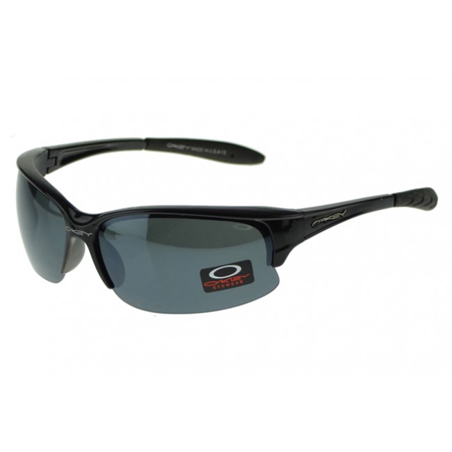 Oakley Asian Fit Sunglasses Black Frame Gray Lens US White Blue