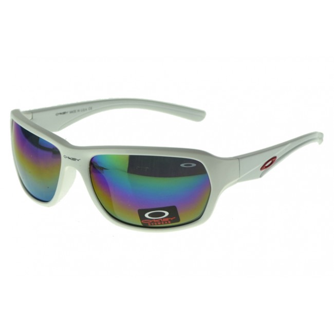 Oakley Asian Fit Sunglasses White Frame Colored Lens Cheap Sale