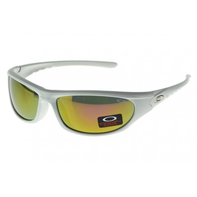 Oakley Asian Fit Sunglasses White Frame Yellow Lens Big Discount On Sale