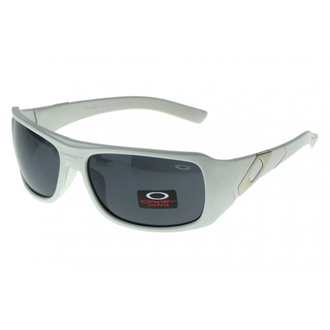 Oakley Asian Fit Sunglasses White Frame Gray Lens Discounted