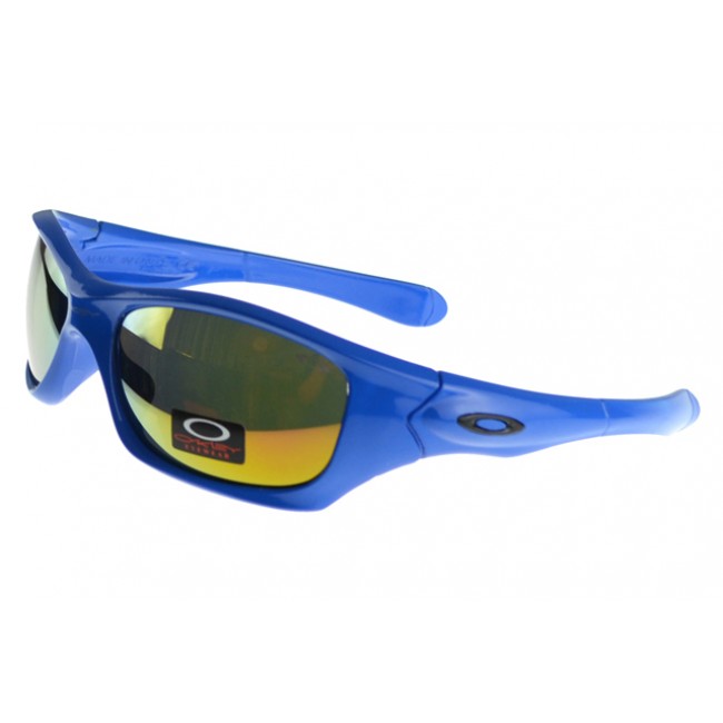 Oakley Asian Fit Sunglasses Blue Frame Yellow Lens UK Cheap Sale