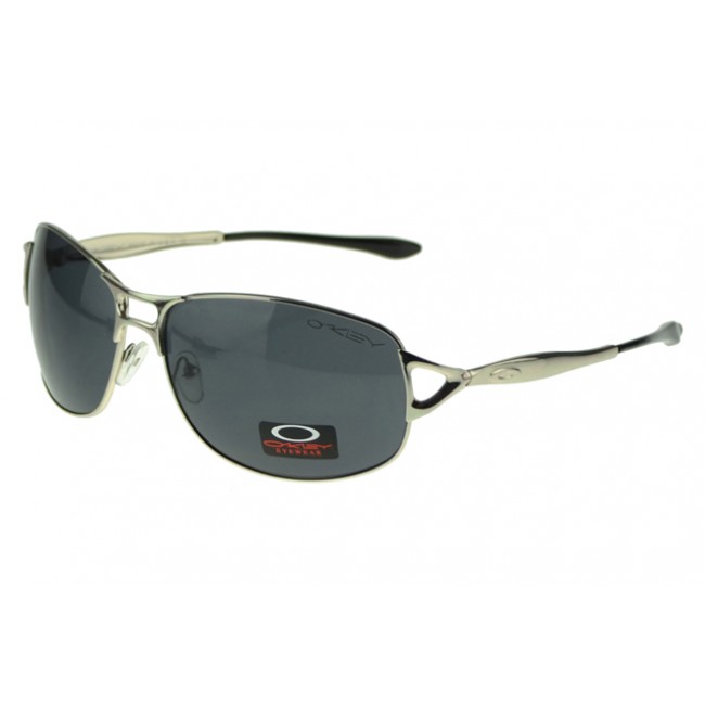 Oakley EK Signature Sunglasses Silver Frame Gray Lens Discount Save Up To