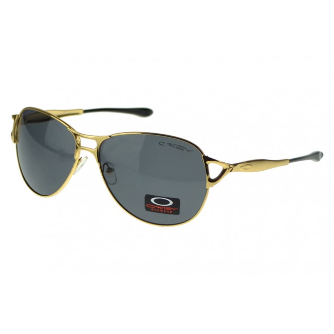 Oakley EK Signature Sunglasses Gold Frame Gray Lens Latest