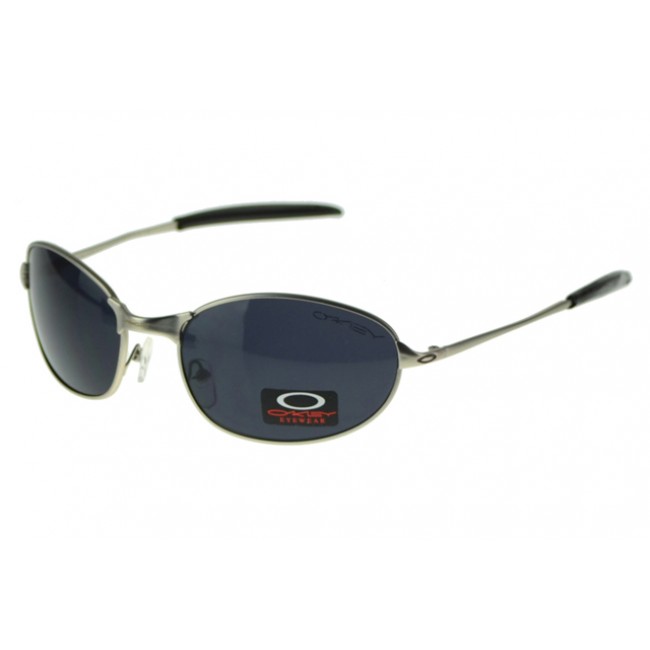 Oakley EK Signature Sunglasses Silver Frame Black Lens UK