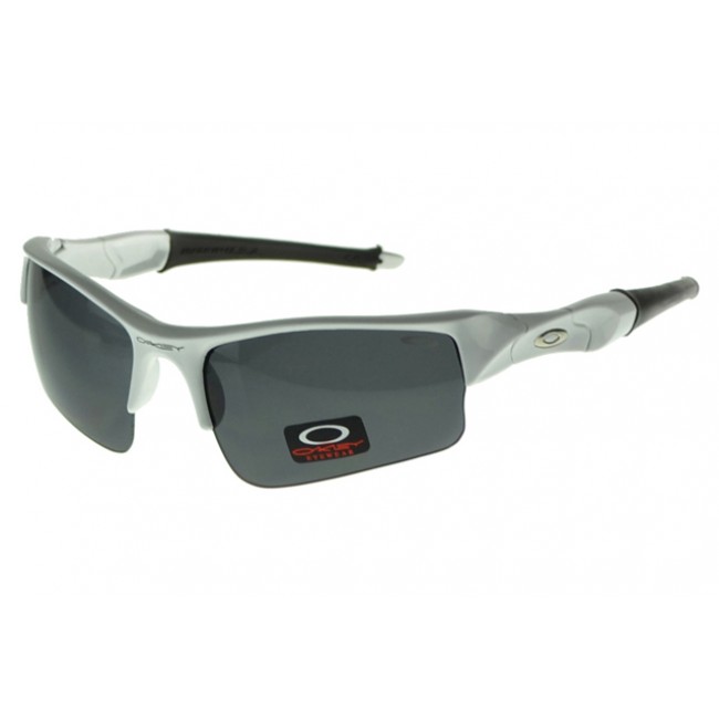 Oakley Flak Jacket Sunglasses Silver Frame Gray Lens Paris