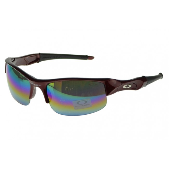 Oakley Flak Jacket Sunglasses Red Frame Blue Lens Good Product