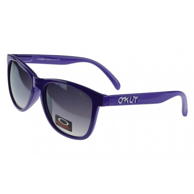 Oakley Frogskin Sunglasses Purple Frame Black Lens FR Factory