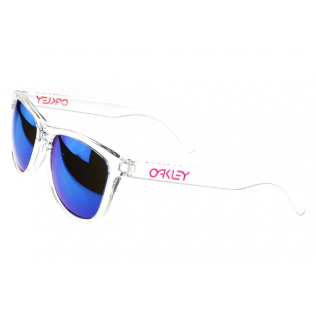 Oakley Frogskin Sunglasses White Frame Blue Lens Hot Online Store