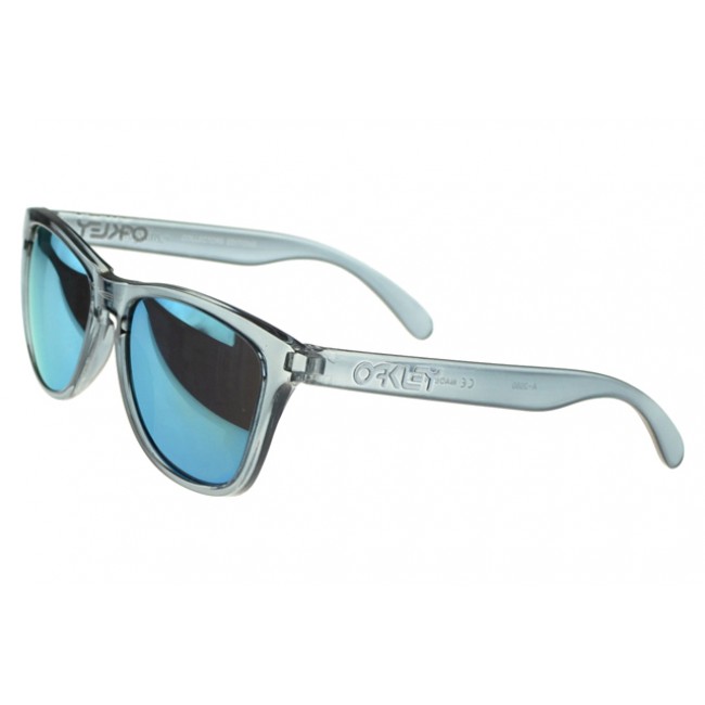 Oakley Frogskin Sunglasses Silver Frame Blue Lens Blue Discount