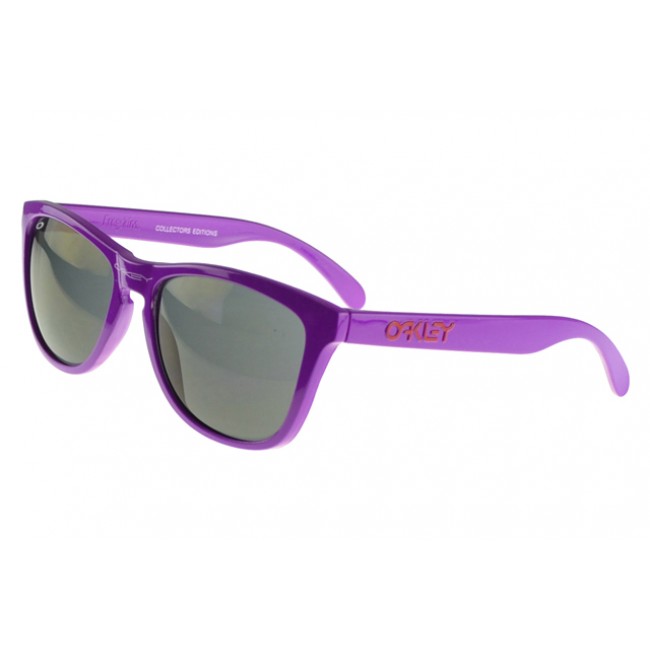 Oakley Frogskin Sunglasses Purple Frame Black Lens Outlet Online Shopping