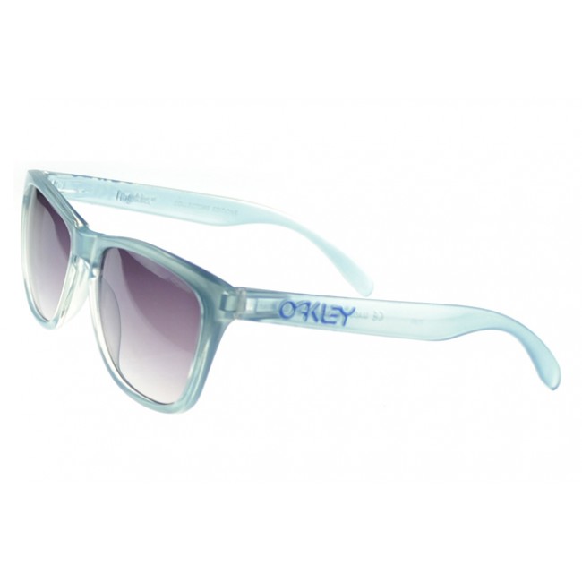 Oakley Frogskin Sunglasses Blue Frame Purple Lens Street Fabric