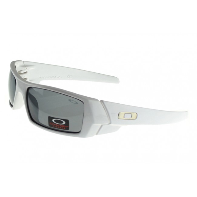 Oakley Gascan Sunglasses White Frame Black Lens Sale Online