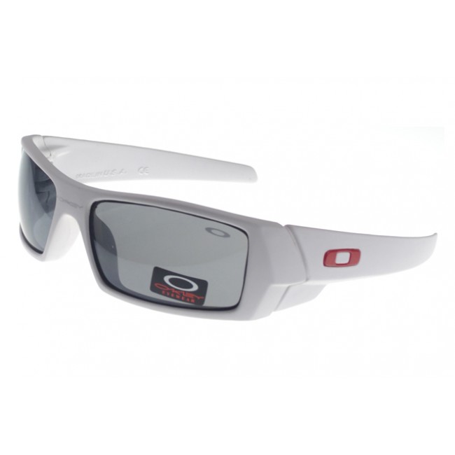 Oakley Gascan Sunglasses White Frame Gray Lens Tops Sale