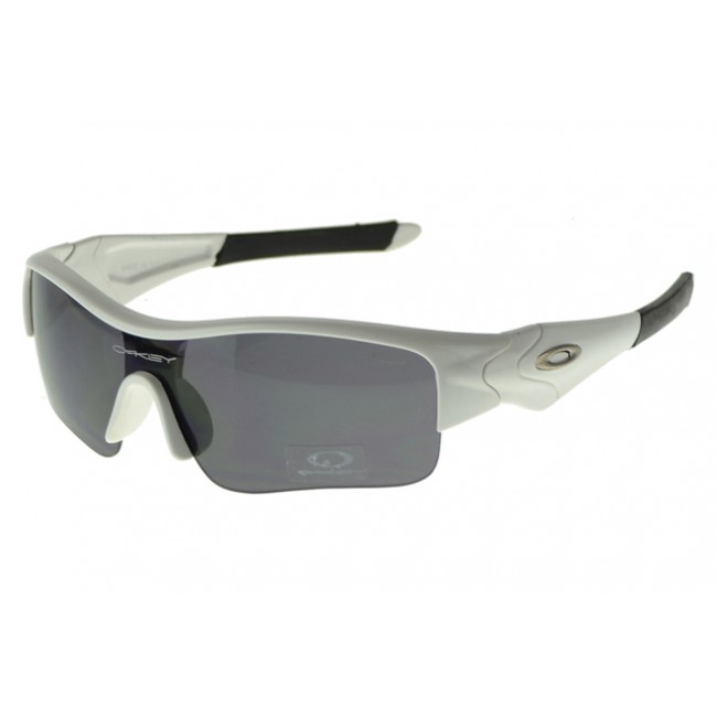 Oakley Half Straight Jaquetas Sunglasses Silver Frame Gray Lens From USA