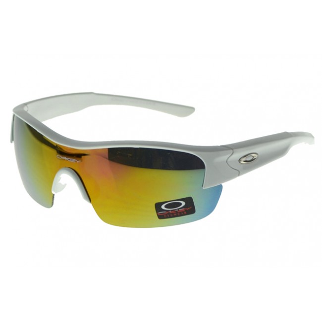 Oakley Half Straight Jaquetas Sunglasses Silver Frame Yellow Lens London Store