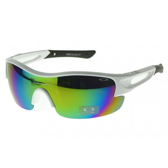 Oakley Jawbone Sunglasses White Black Frame Irised Lens
