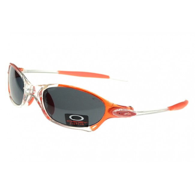 Oakley Juliet Sunglasses Orange Frame Black Lens Delicate Colors