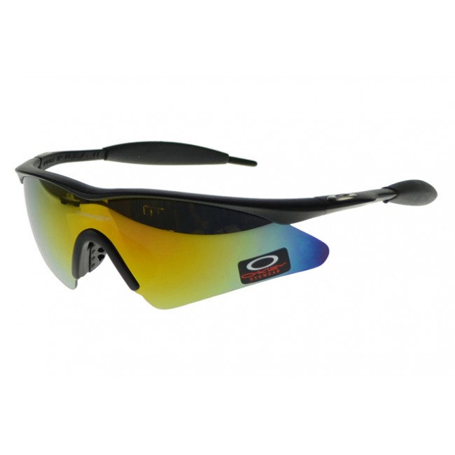 Oakley M Frame Sunglasses Black Frame Yellow Lens Popular
