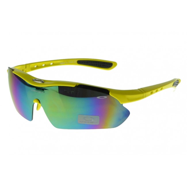 Oakley M Frame Sunglasses Yellow Frame Green Lens Clearancehot Sale