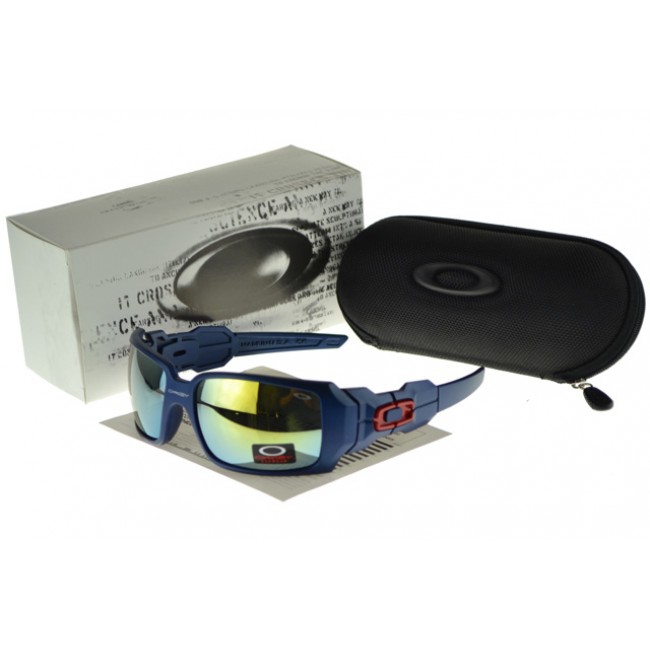 Oakley Oil Rig Sunglasses blue Frame yellow Lens The Most Fashion Designs