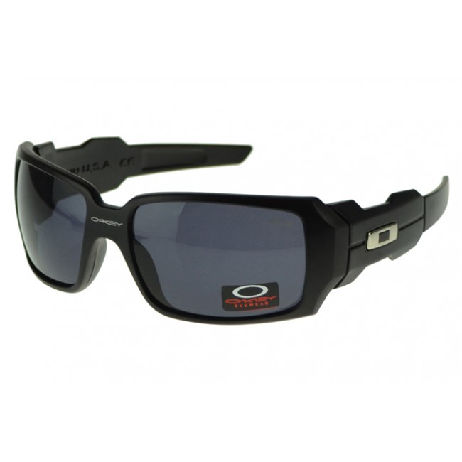 Oakley Oil Rig Sunglasses Black Frame Gray Lens Good Product