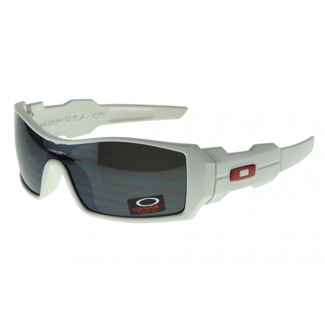 Oakley Oil Rig Sunglasses White Frame Black Lens Worldwide