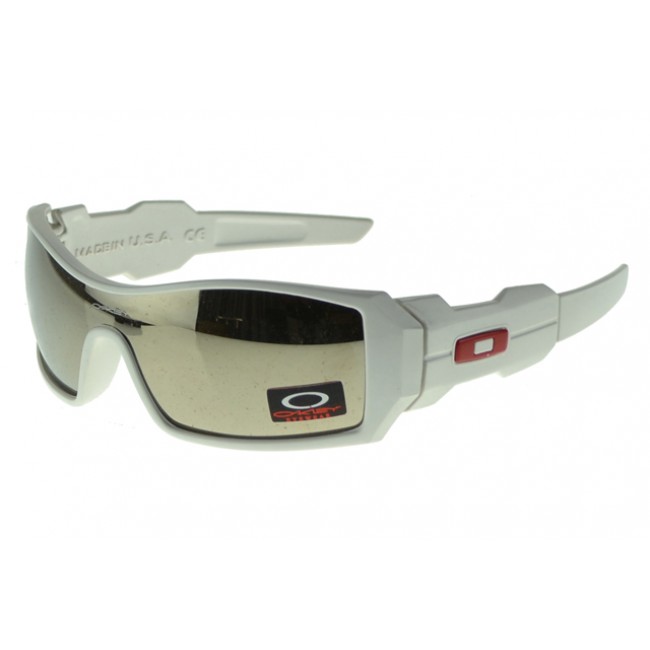 Oakley Oil Rig Sunglasses White Frame Silver Lens Outlet Factory