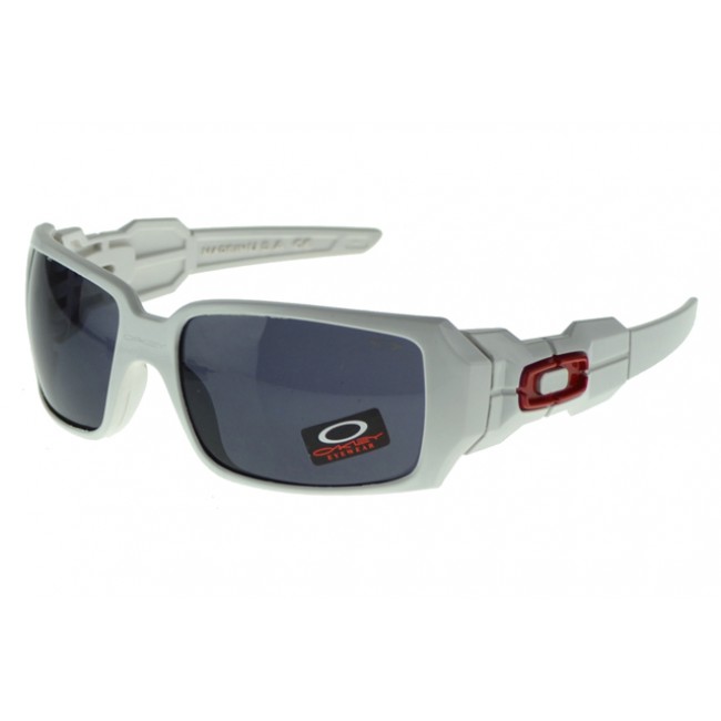 Oakley Oil Rig Sunglasses White Frame Gray Lens Prestigious