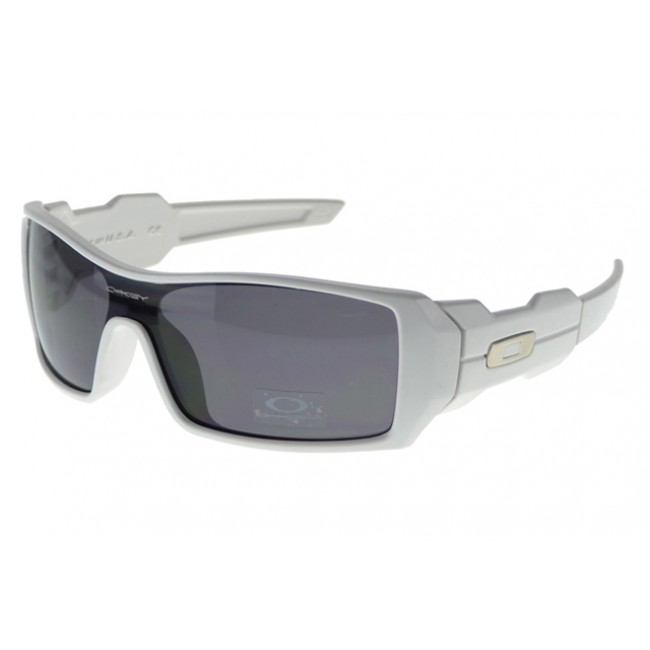Oakley Oil Rig Sunglasses White Frame Gray Lens Best Service