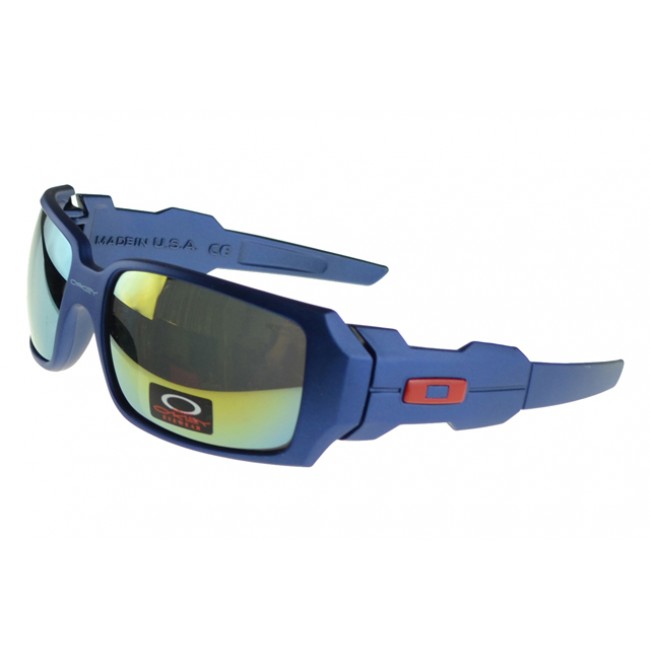 Oakley Oil Rig Sunglasses Blue Frame Colored Lens Cheap UK