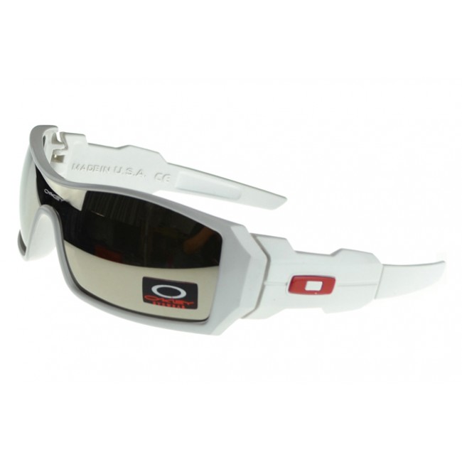 Oakley Oil Rig Sunglasses White Frame Silver Lens The Collection
