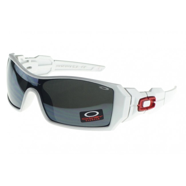 Oakley Oil Rig Sunglasses White Frame Gray Lens Selling Clearance