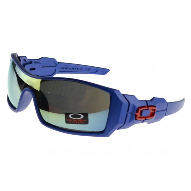 Oakley Oil Rig Sunglasses Blue Frame Colored Lens Enjoy Discount