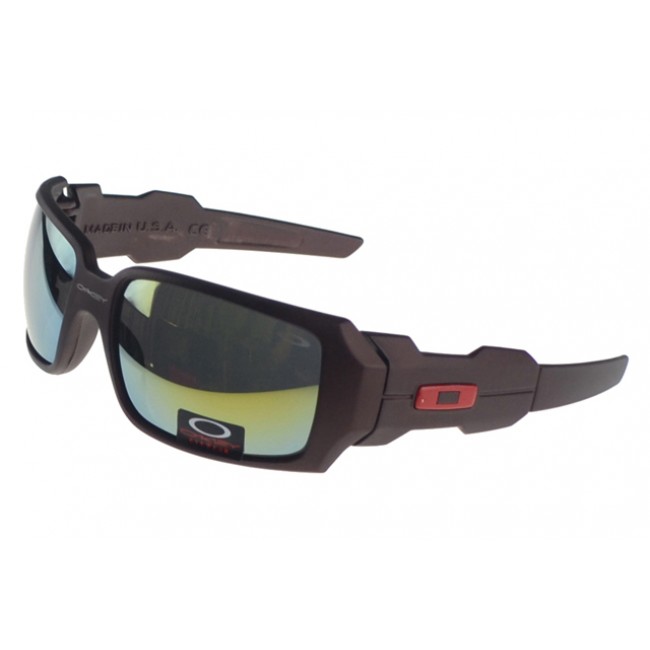 Oakley Oil Rig Sunglasses Brown Frame Colored Lens Large Hot Sale