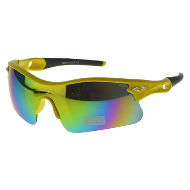 Oakley Radar Range Sunglasses Yellow Frame Three Color Lens Classic Cheap