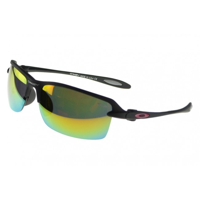 Oakley Commit Sunglasses black Frame yellow Lens Wide Varieties