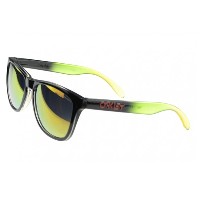 Oakley Frogskin Sunglasses green black Frame yellow Lens