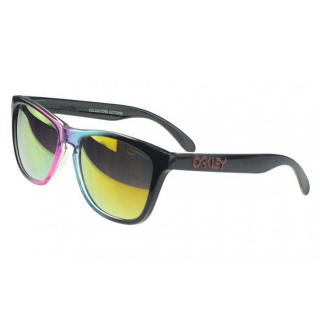 Oakley Frogskin Sunglasses black Frame yellow Lens Cool Style