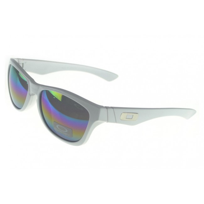 Oakley Frogskin Sunglasses white Frame grey Lens Wholesale Online