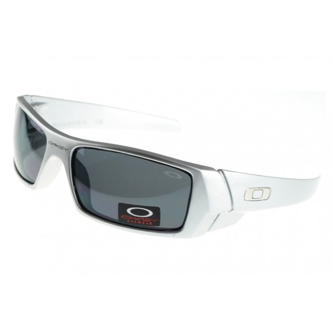 Oakley Gascan Sunglasses white Frame black Lens Discount