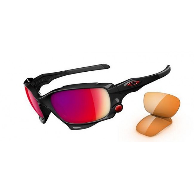 Oakley Jawbone Polished Black OO Red Iridium Sunglasses