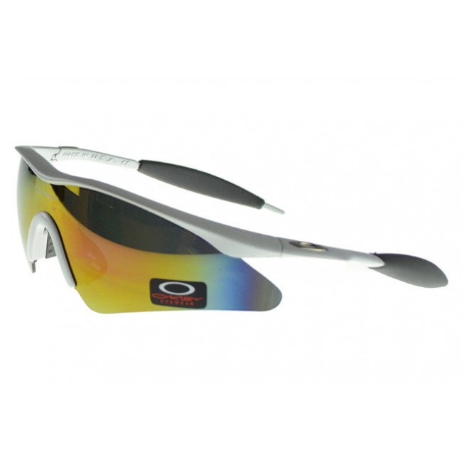 Oakley M Frame Sunglasses white Frame multicolor Lens High Quality
