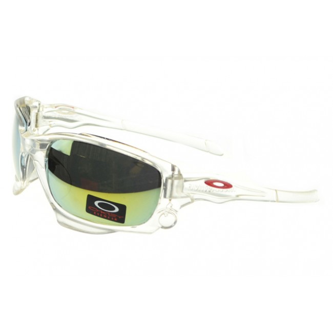 Oakley Monster Dog Sunglasses white Frame yellow Lens Discount Online