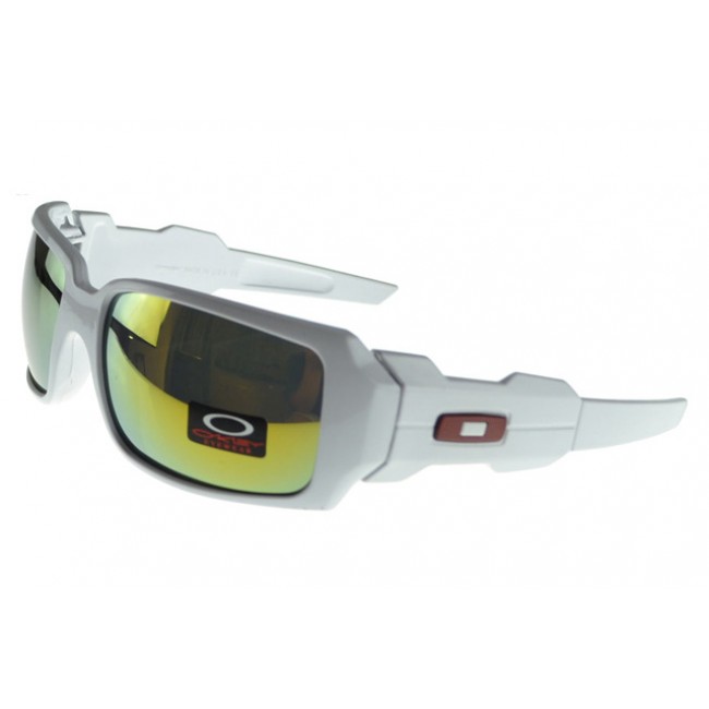Oakley Oil Rig Sunglasses white Frame blue Lens Outlet Sale