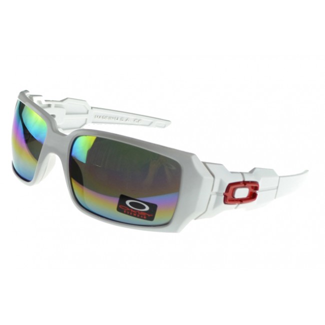 Oakley Oil Rig Sunglasses white Frame multicolor Lens Outlet Coupon